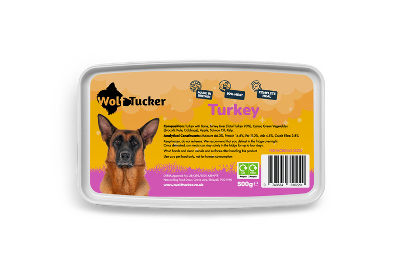 Wolftucker Working Dog Turkey 500g