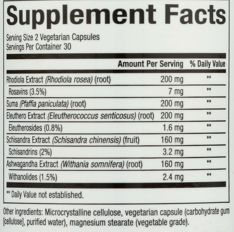 WomenSense AdrenaSense by Natural Factors - Adrenal Support & Stress Relief, 60 Capsules