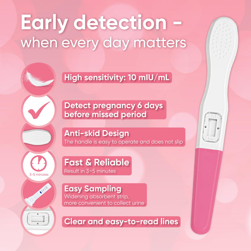 Wondfo Early Result Pregnancy Test Sticks - 6 Days Before Missed Period (15 Pack)