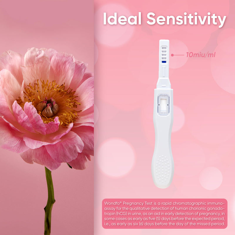 Wondfo Early Result Pregnancy Test Sticks - 6 Days Before Missed Period (15 Pack)