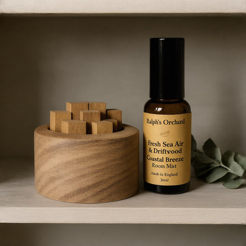 Wooden Diffuser & Room Mist Set | Flame-Free Home Fragrance