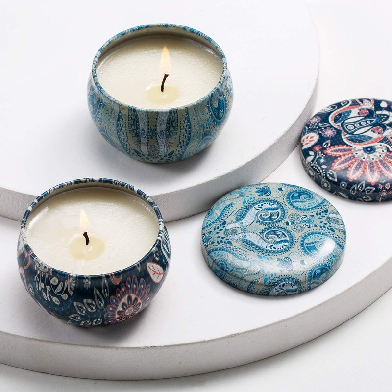 WPONSZU 16-Pack Scented Candles Gift Set – 2.5 oz Soy Tin Candles for Home Décor & Travel