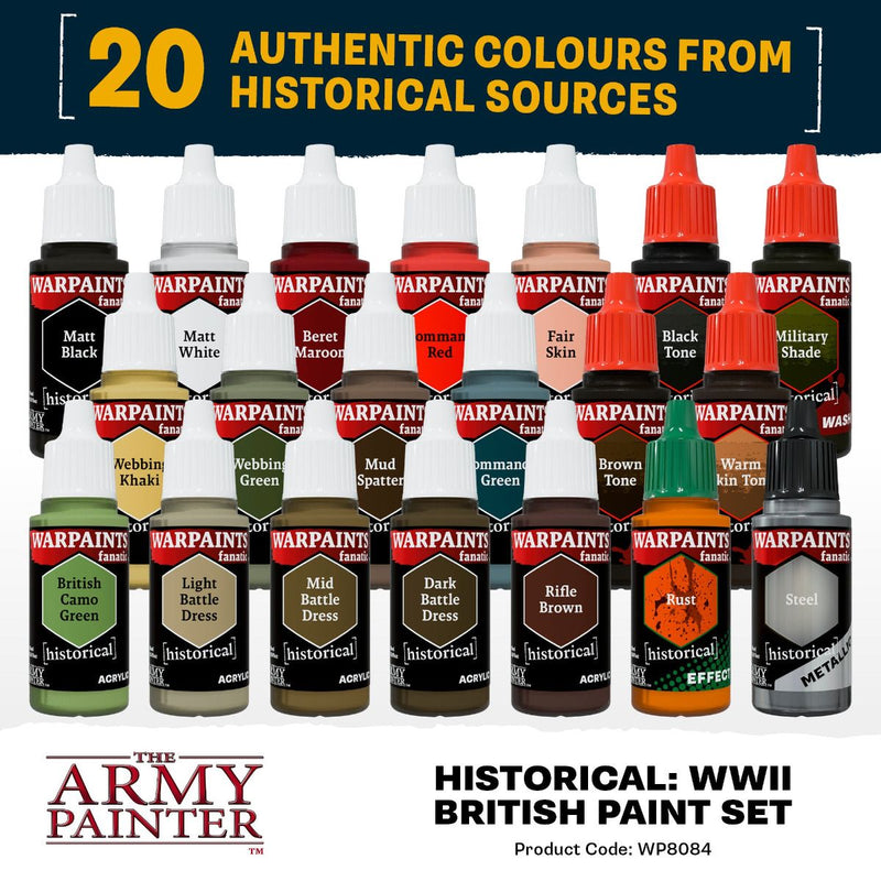 Army Painter Historical: WWII British Paint Set