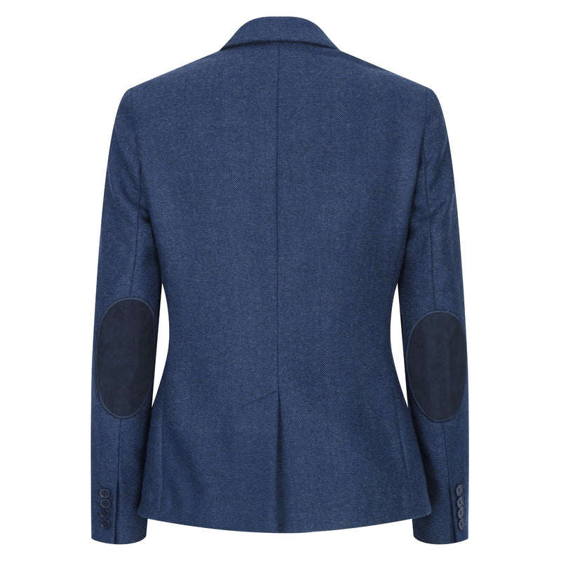 wsn02 - Women's Tweed Navy Blue Blazer Waistcoat & Trousers 1920s Suit