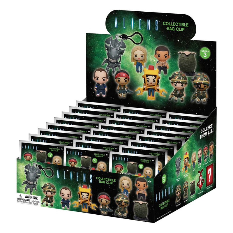 Alien 3D PVC Bag Clip Series 3