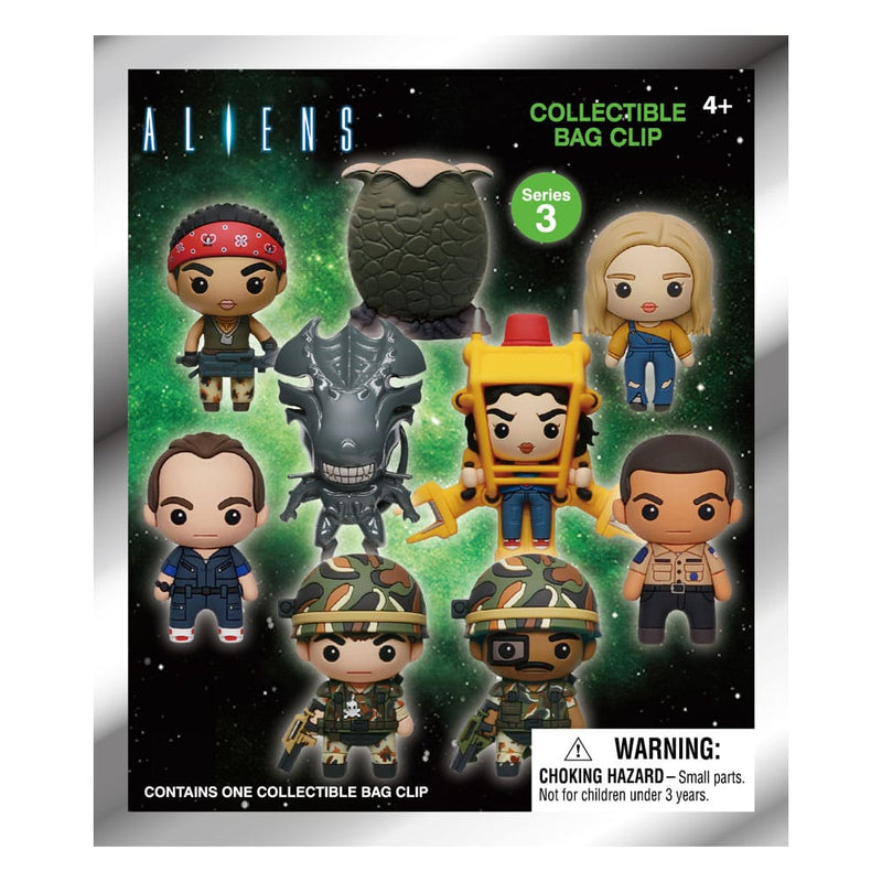 Alien 3D PVC Bag Clip Series 3