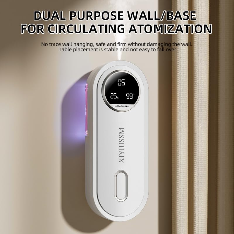 XIYIUSSM Waterless Diffuser – 7 Mist Modes, 1800mAh Battery