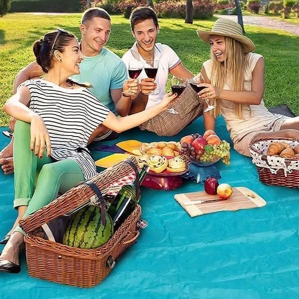 XL Beach and Picnic Blanket 210cm (Light Blue)