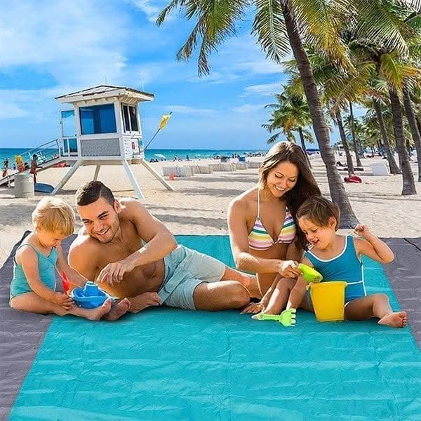 XL Beach and Picnic Blanket 210cm (Light Blue)