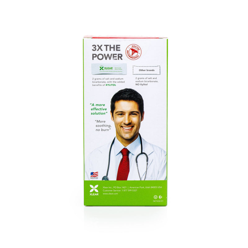 Xlear Natural Xylitol Sinus Rinse Refill — 50 Count Packets
