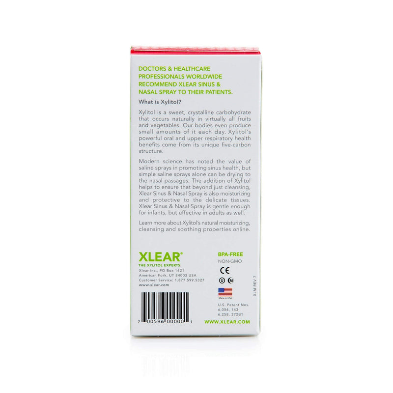 Xlear Natural Nasal Spray with Xylitol – 1.5 fl oz (Pack of 4)