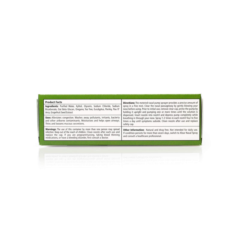 Xlear Rescue Natural Nasal Spray with Xylitol, Oregano & Tea Tree — 1.5 fl oz (Pack of 4)