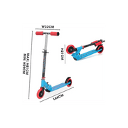 Xootz Kids' Folding Kick Scooter with Adjustable Handlebars - Blue - InStock