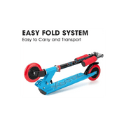 Xootz Kids' Folding Kick Scooter with Adjustable Handlebars - Blue - InStock