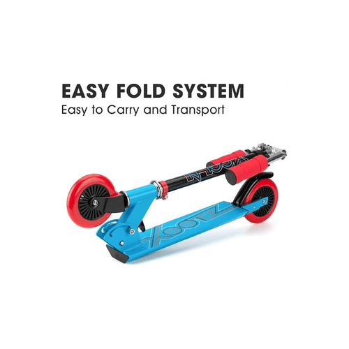 Xootz Kids' Folding Kick Scooter with Adjustable Handlebars - Blue - InStock