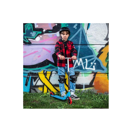 Xootz Kids' Folding Kick Scooter with Adjustable Handlebars - Blue - InStock