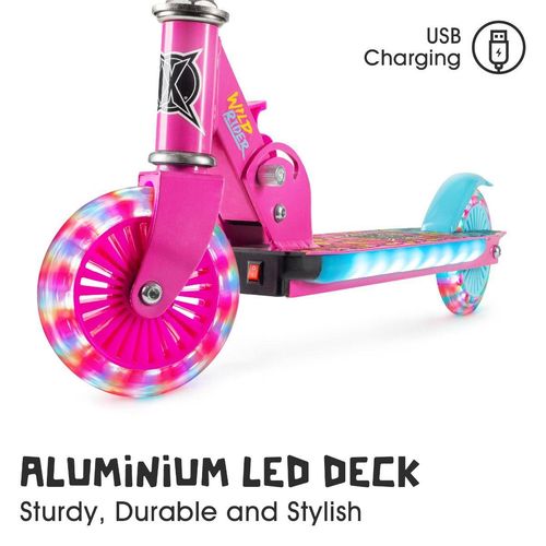 XOOTZ WILD RIDER LED SCOOTER - PINK - InStock