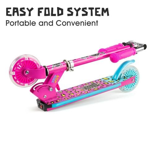 XOOTZ WILD RIDER LED SCOOTER - PINK - InStock