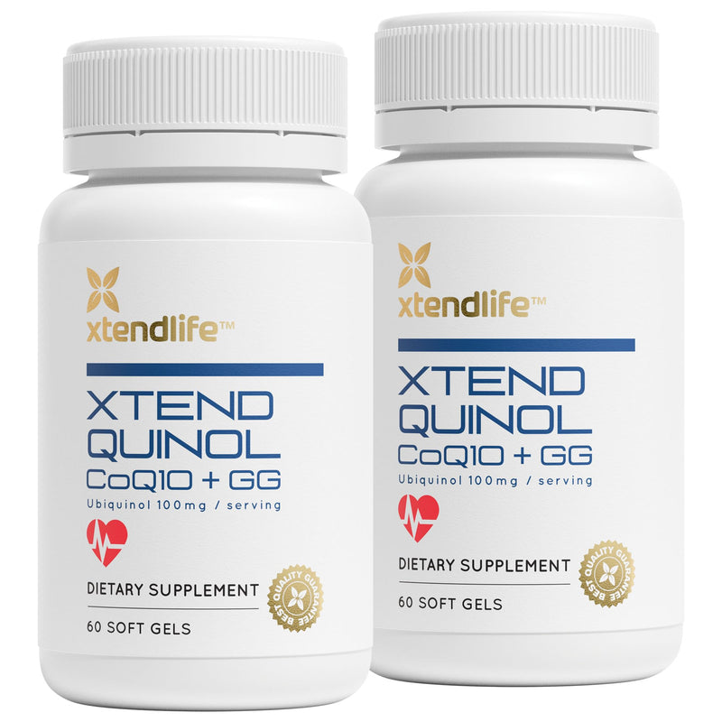 Xtendlife Xtend-Quinol CoQ10 Ubiquinol – 100mg Ubiquinol, 50mg GG, 4-Month Supply (Pack of 2)