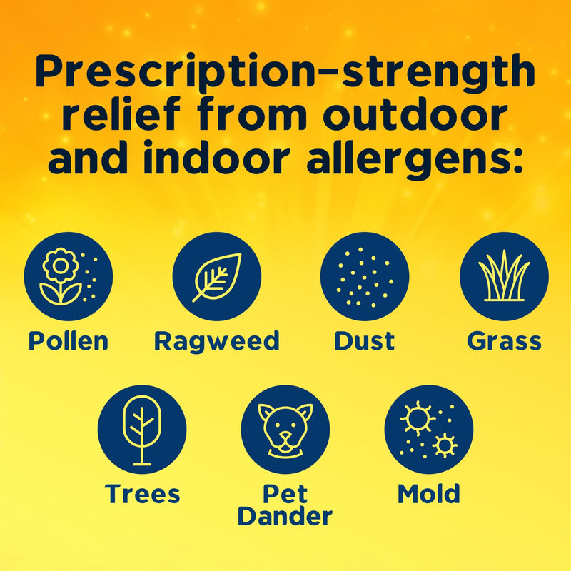 Xyzal 24 Hour Allergy Relief Medicine - Original Prescription Strength Antihistamine (Levocetirizine Dihydrochloride) 5 mg, 80 Count