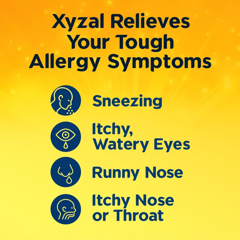 Xyzal 24 Hour Allergy Relief Medicine - Original Prescription Strength Antihistamine (Levocetirizine Dihydrochloride) 5 mg, 80 Count