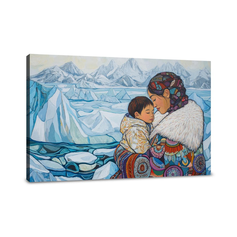 Inuit Maternal Embrace Canvas