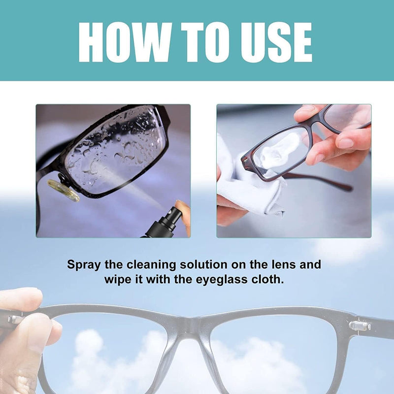 YAGUAN 2PCS Lens Scratch Remover for Eyeglasses 100ml | Eyeglass Cleaner & Travel Essential