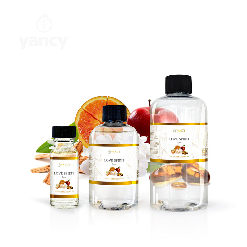 YANCY Love Spirit Luxury Collection Fragrance Oil (1/2 oz) - Romantic Floral Scent for Diffusers, Oil Burners & Aroma Lamps