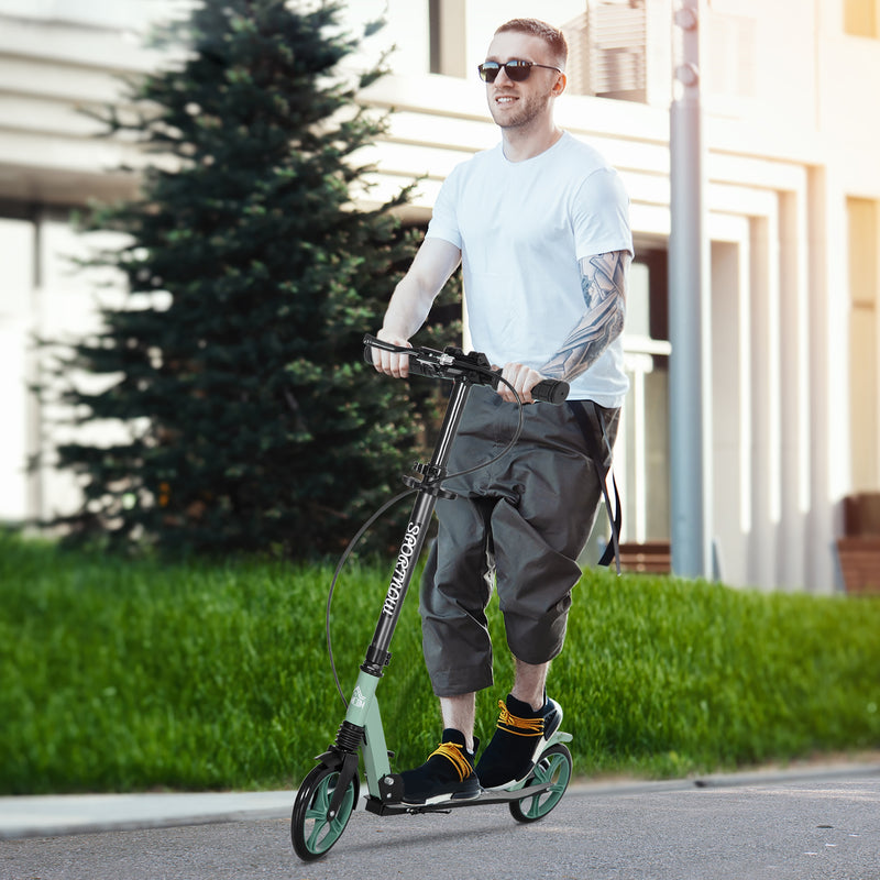 Folding Kick Scooter for 14 w/ Adjustable Height, Dual Brake System HOMCOM
