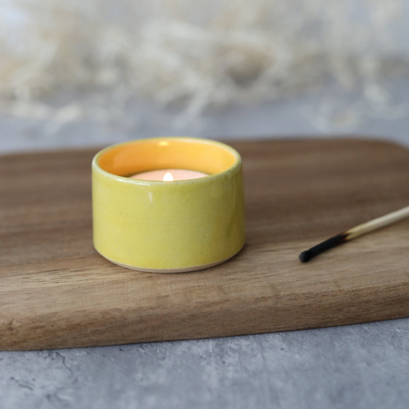 Sun Yellow Classic Tea Light Holders