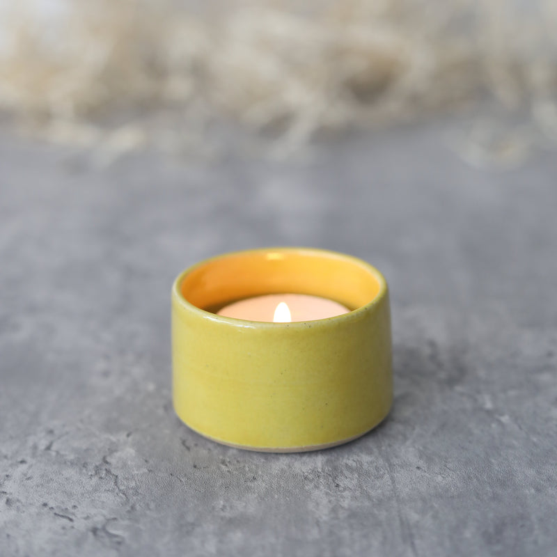 Sun Yellow Classic Tea Light Holders