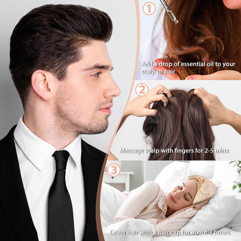 YEXIAOBOY Castor Oil Hair Wrap – Reusable Oil-Proof Hair Treatment Kit