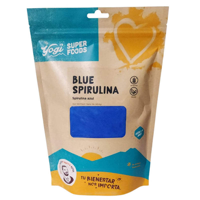 Yogi Super Foods Blue Spirulina Powder – 16oz (1lb) | Plant Protein & Immune Support