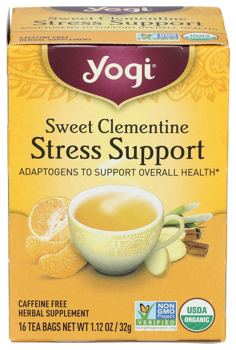 Yogi Tea Organic Sweet Clementine Stress Support – 16 Count