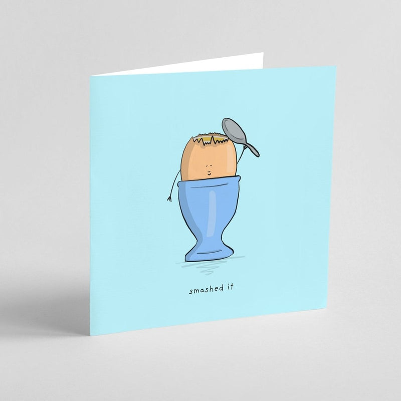Funny Congratulations Card – Cute Kawaii Egg Greeting Card for Achievement