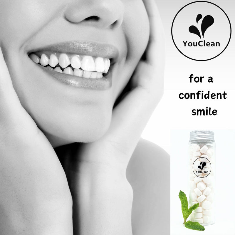 YouClean Refill Pack - 365 Toothpaste Tablets | Fluoride-Free, Nano Hydroxyapatite | Travel & Daily Use | Kiwi365