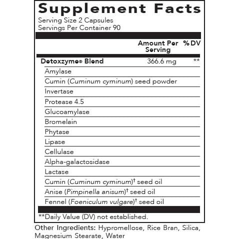 Young Living Detoxzyme 90 Capsules – Digestive Enzyme Support, Non-GMO & Soy-Free