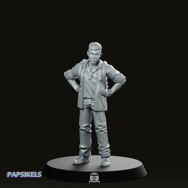 Young Scavenger Leader Miniature Sci-Fi Wasteland Character