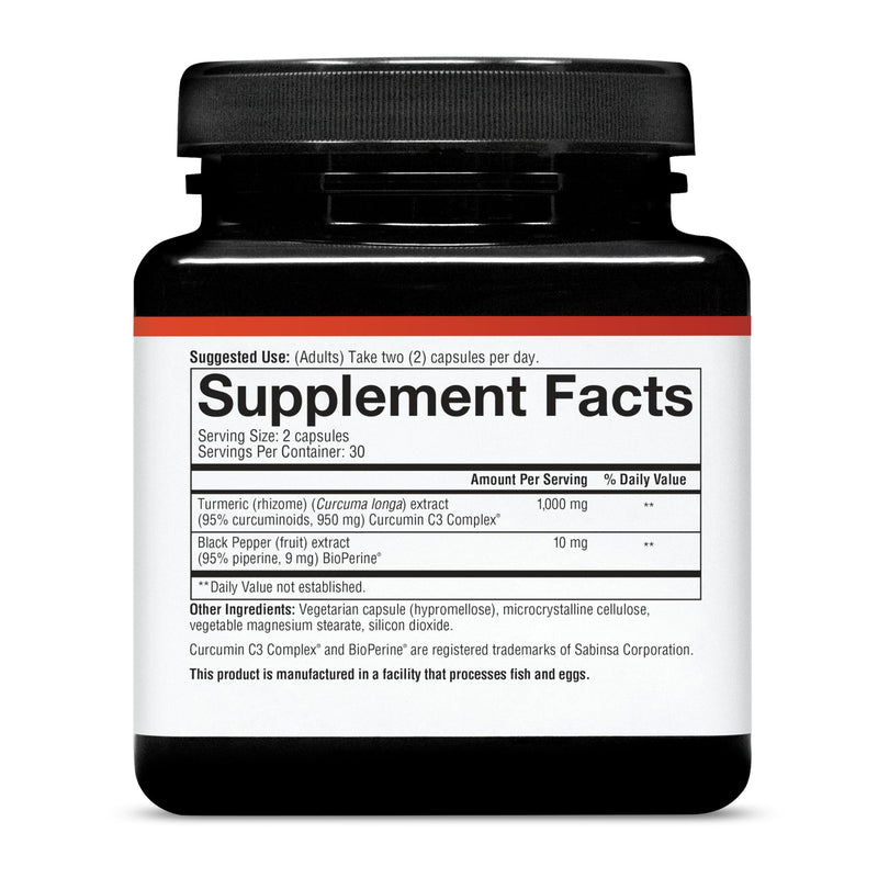 Youtheory Turmeric Extra Strength 1,000 mg | Curcumin with 10 mg BioPerine | 120 Veg Capsules