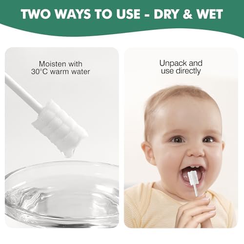 Yruzqne 104Pcs Baby Tongue Cleaner & Infant Toothbrush Set