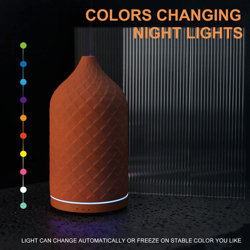 ZEIGGA LAB 120ml Ceramic Essential Oil Diffuser for Large Rooms