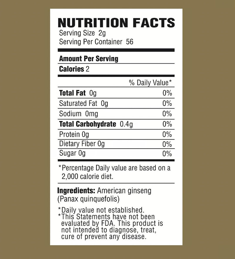 Zen Ginseng - 4 oz Bag of Untrimmed American Ginseng - Non-GMO, Gluten Free. Add This Ginseng in Soup, Tea, Coffee, juices, Smoothies and Baking (Barrel Root 4 oz Bag)