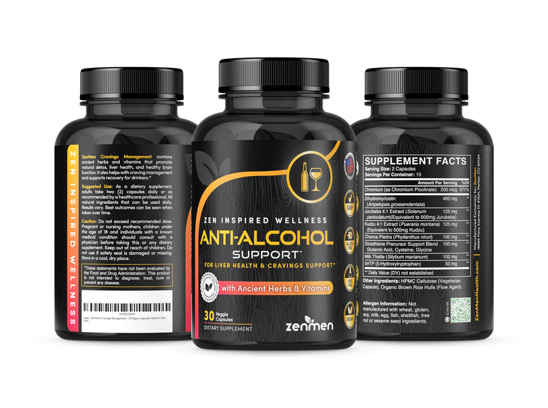 Zenmen Cravings Management - 30 Vegan Capsules, Made in the USA