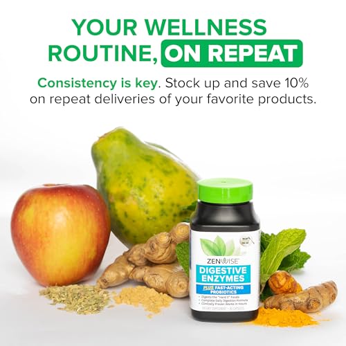 Zenwise Health No Bloat Digestive Enzymes | Gas & Bloating Relief