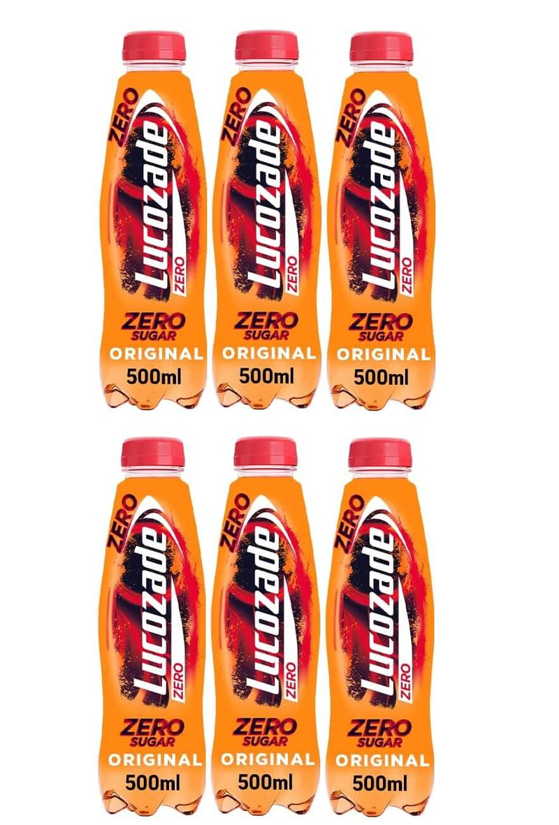 6 x Lucozade Zero - 500ML