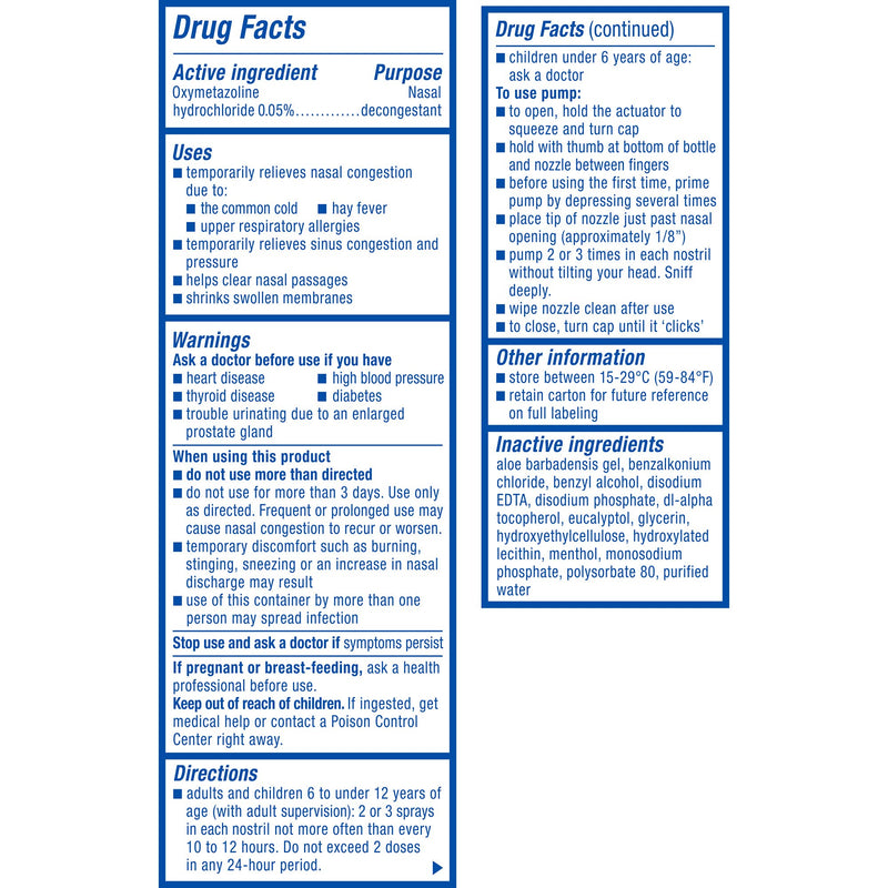 Zicam Intense Sinus Relief Nasal Spray – 0.5 Fl Oz (Menthol & Eucalyptus, No-Drip)