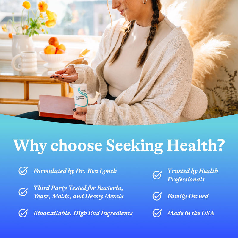 Seeking Health Histamine Nutrients | Seasonal Histamine Support with B1, B3 & Zinc - 60 Capsules
