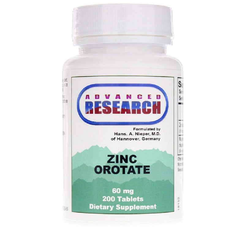 Zinc Orotate 60 mg – 200 Tabs (Pack of 2) | Zinc Supplement