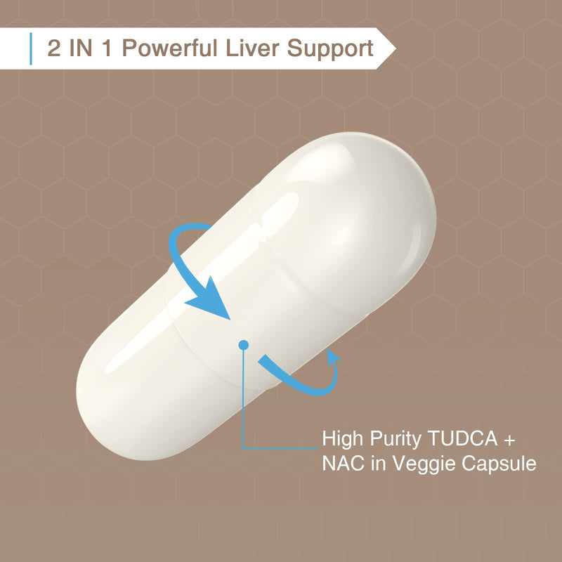 Zingicin TUDCA with NAC 1200mg - 180 Capsules | Liver Support & Antioxidant Formula