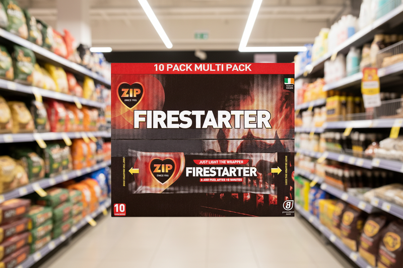 10 x Zip Firestarter Log 400G